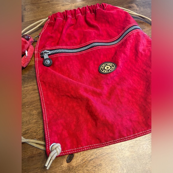 Kipling red backpack downstring - Picture 2 of 8